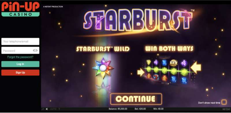 casino pin up online game betting slots